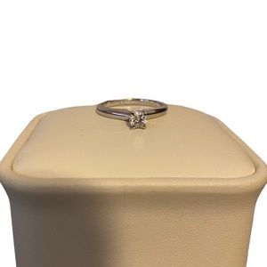 14k White Gold .25 Carat Round Cut Solitaire Diamond Engagement Ring - Jared